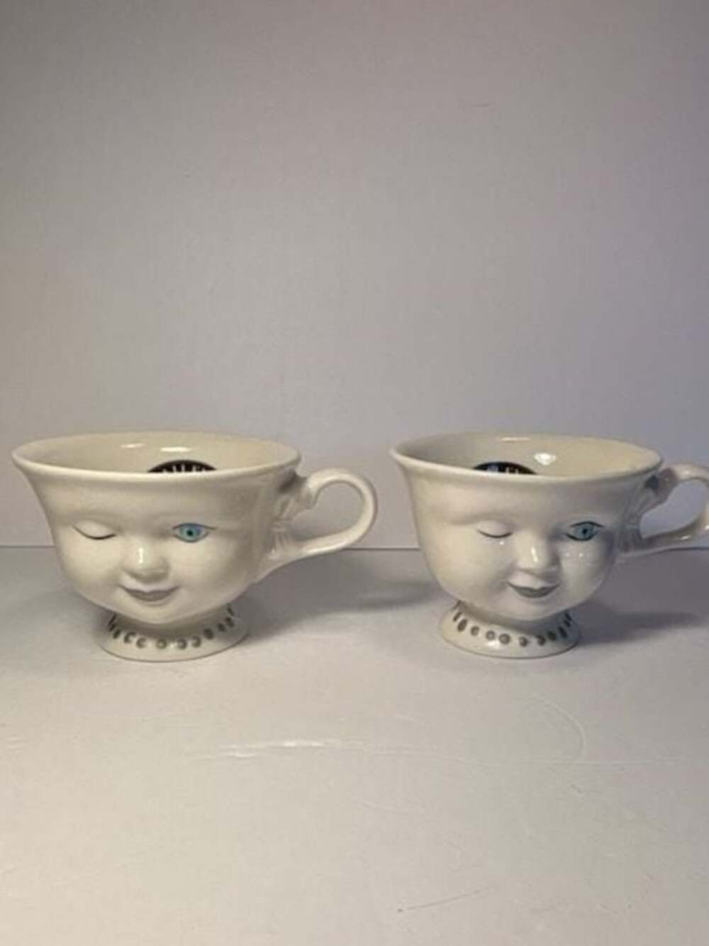 Baileys Irish Cream Helen Hunt Face for Los Angeles Winking Coffee Mug Set of 2